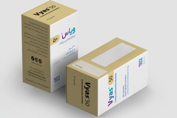 کپسول ویاس 50 میلی گرم | VYAS 50 MG Capsule | داروسازی تدبیر کالای جم